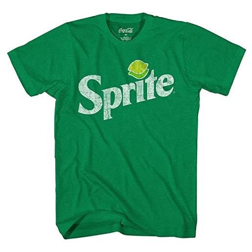 Coca-Cola maglietta da uomo sprite verde - obey your thirst tee - sprite soda classic, kelly heather, xl