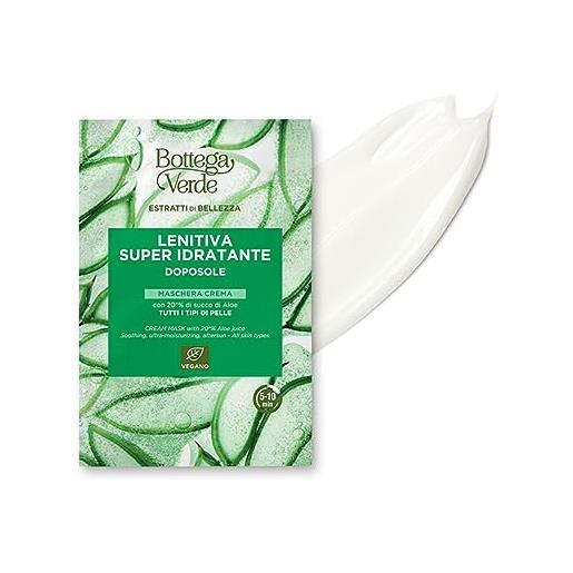 Bottega Verde - estratti di bellezza - maschera crema - super idratante, lenitiva, doposole - con 20% di succo di aloe* (8 ml) - tutti i tipi di pelle