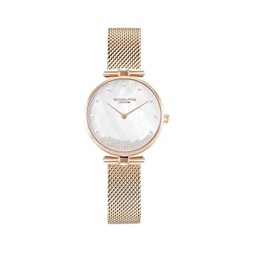 VICTORIA HYDE orologio analogico da donna al quarzo con quadrante in madreperla, gold, bracciale