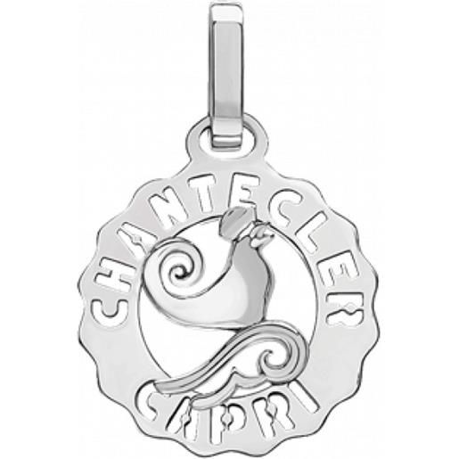 Chantecler ciondolo mini logo gallo in argento