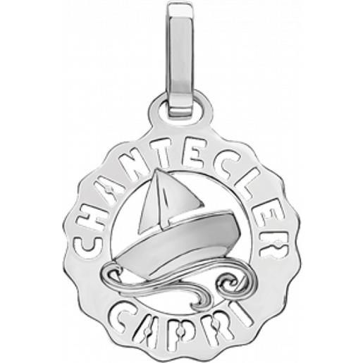 Chantecler ciondolo mini logo barca in argento