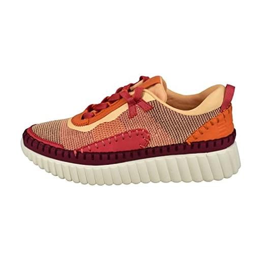BAGATT d31-ado01, scarpe da ginnastica donna, rosso multicolore, 36 eu