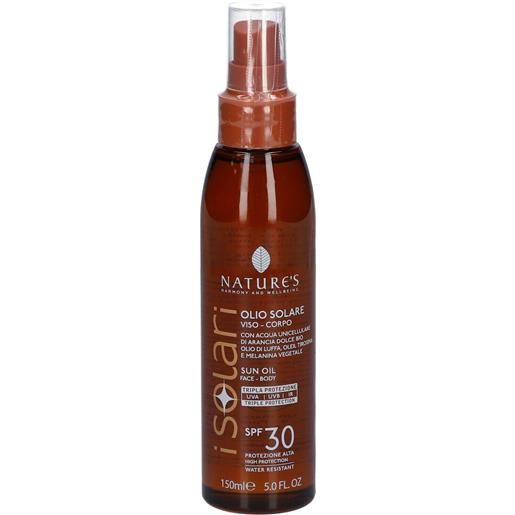 Solari Bios Line nature's i. Solari olio solare spf 30 150 ml soluzione