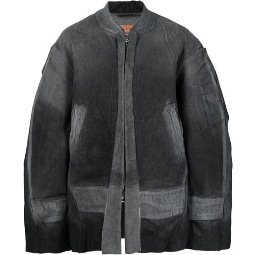 Diesel giacca denim oversize - grigio