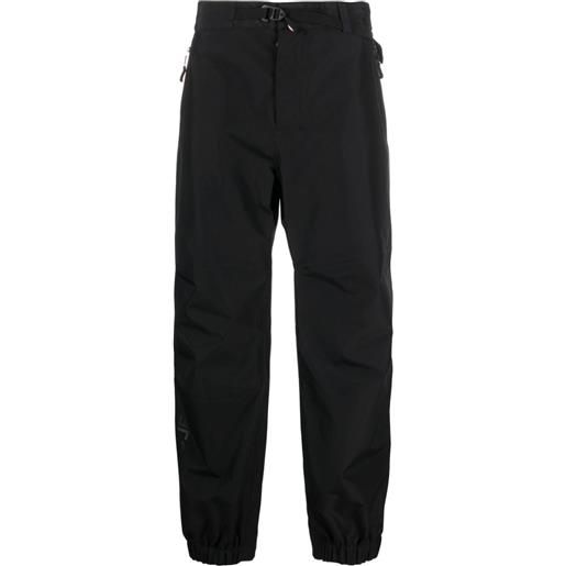 Moncler Grenoble pantaloni affusolati con stampa - nero