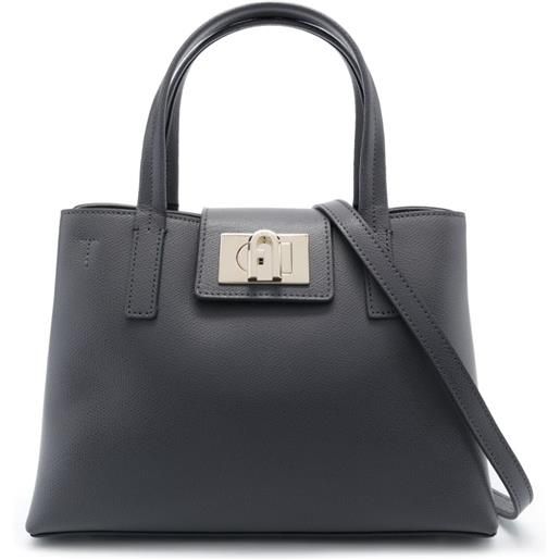 Furla borsa tote in pelle media 1927 - grigio