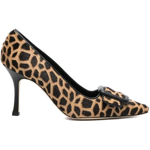 Manolo Blahnik pumps maysalepump con stampa 90mm - nero