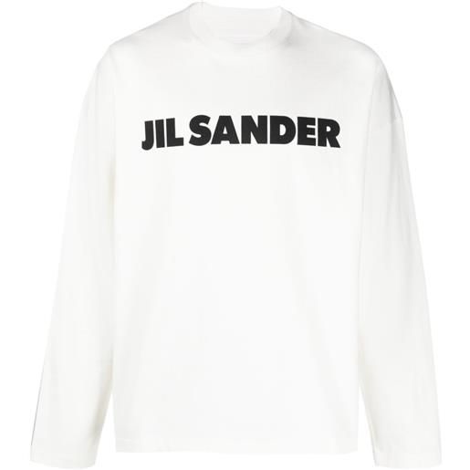 Jil Sander felpa con stampa - bianco