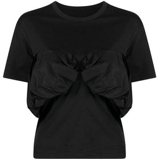 JNBY t-shirt con ruches - nero