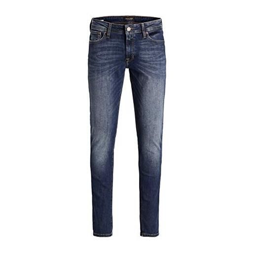 JACK & JONES jack&jones liam original agi 005 jeans da uomo, vestibilità aderente, blu denim, 38w x 32l