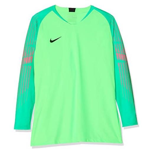 Nike m nk gardien ii gk jsy ls maglietta manica lunga, uomo, green strike/green spark/black, m
