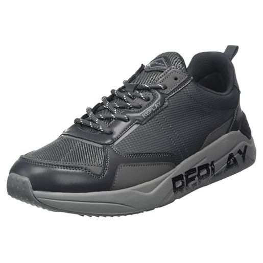 REPLAY gms6i. 000. C0024t, scarpe da ginnastica uomo, nero (black dk grey 167), 41