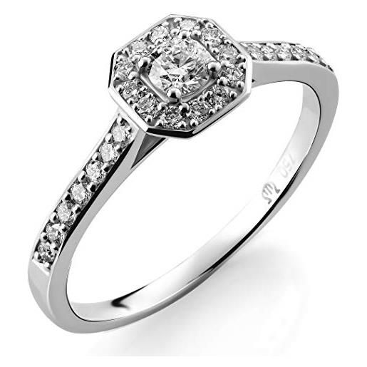 Orphelia anello halo da fidanzamento donna - rd-3915/50