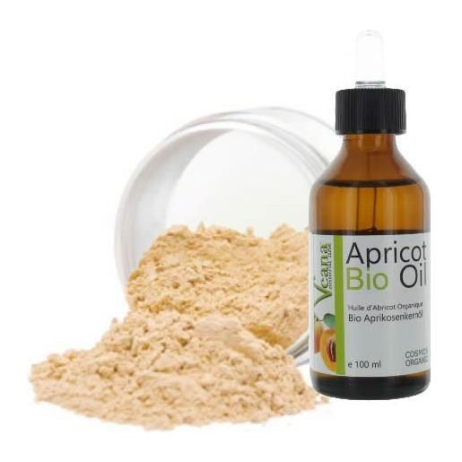 Veana mineral make. Up (9 g) + olio di noccioli di albicocca bio premium (100 ml), certificato de-öko - make. Up, tutti i tipi di pelle, senza additivi, senza conservanti - nuance fairest
