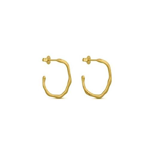 JOI D'ART orecchini d'oro clara | progettato da joidart | collezione chiara | metallo placcato oro 24k | finitura opaca