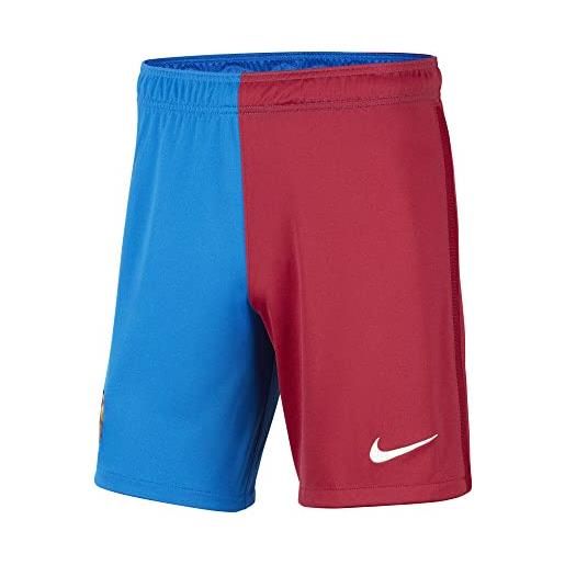 Nike - fc barcelona stagione 2021/22 pantaloncini home attrezzatura da gioco, l, uomo