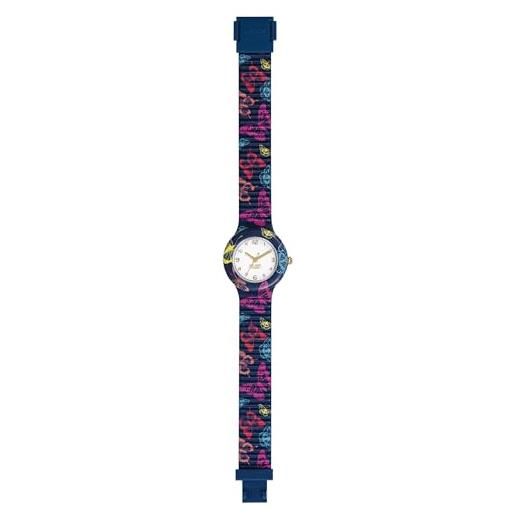 HIP HOP Orologio Donna JUNGLE FEVER – Quadrante 32mm, Cinturino In Silicone Stampato Bianco, Chiusura Con Bottone, Regalo Idea