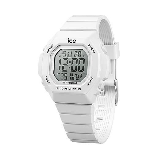 Ice-watch - ice digit ultra white - orologio bianco da bambini (unisex) con cinturino in plastica - 022093 (small)