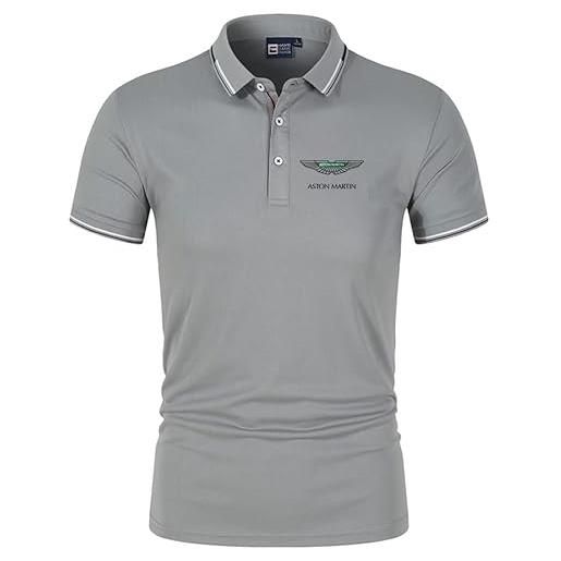 GXEBOPS polo da golf da uomo as_ton mar_tin service t-shirt a maniche corte t-shirt casual polo camicie/d/xl