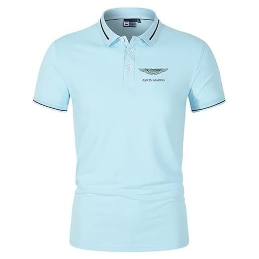 GXEBOPS polo da golf da uomo as_ton mar_tin service t-shirt a maniche corte t-shirt casual polo camicie/a/xl