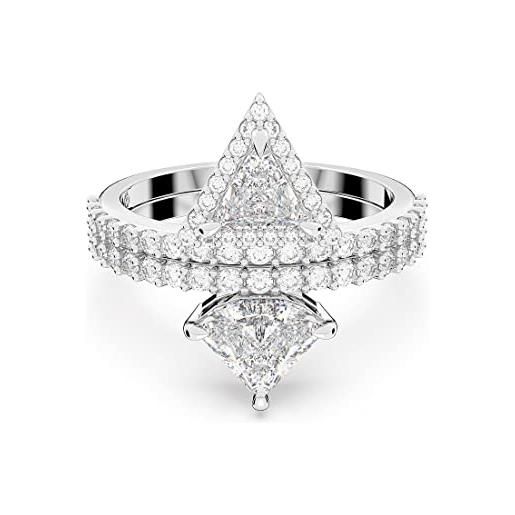Swarovski anello ortyx: ring white/rhs 55 5642989 marca, única, metallo, nessuna pietra preziosa