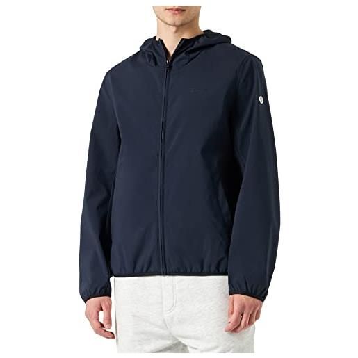 Champion legacy outdoor soft polyester woven hooded giacca, blu marino, l uomo