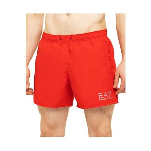 Emporio Armani pantaloncini da bagno Emporio Armani uomini di ea7, rosso/argento x-large