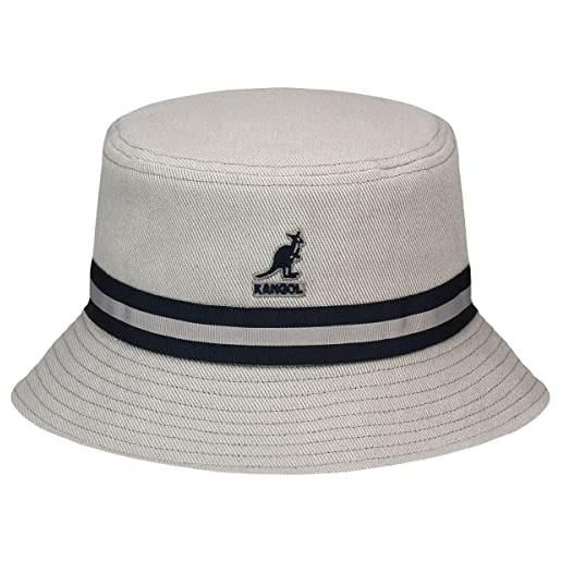 Kangol striscia lahinch[1] cappello a falda larga, bianco, l unisex-adulto