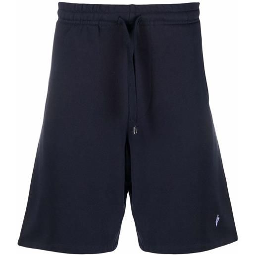 A.P.C. shorts sportivi clement con logo - blu
