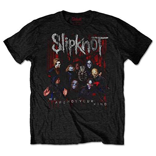 Rock Off slipknot we are not your kind red logo ufficiale uomo maglietta unisex (medium)