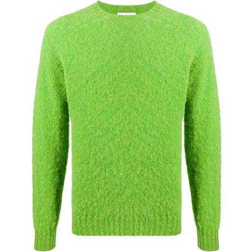 Mackintosh maglione a girocollo hutchins - verde