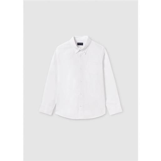 MAYORAL CLASSIC 874 camicia manica lunga basica bianco