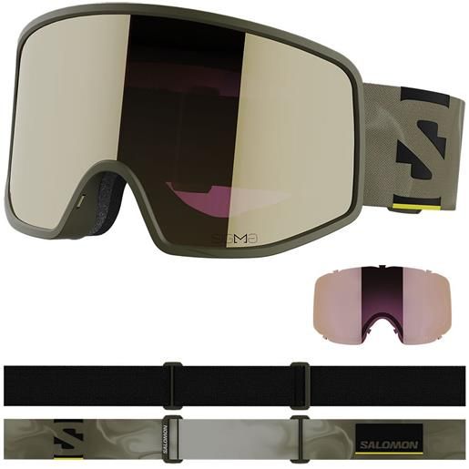 Salomon sentry pro sigma ski goggles verde black gold/cat2