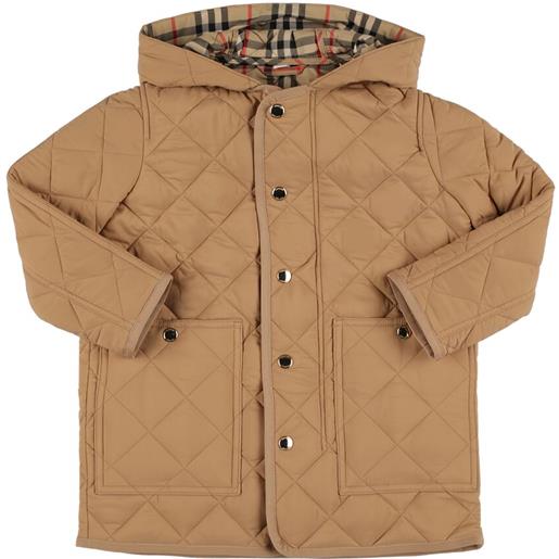 BURBERRY giacca in nylon trapuntato / cappuccio