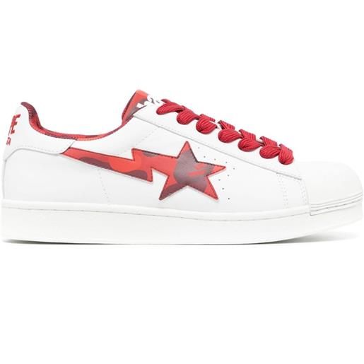 A BATHING APE® sneakers skull sta con stampa - rosso