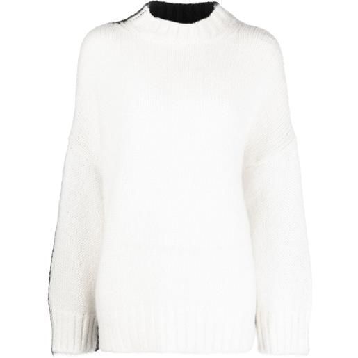 JW Anderson maglione con design color-block - bianco