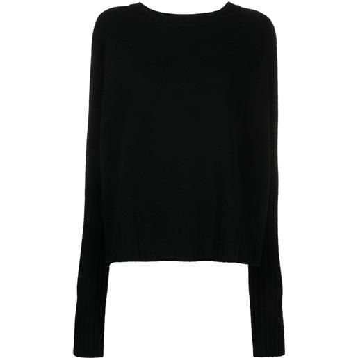 Wild Cashmere maglione susanne girocollo - nero