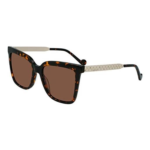 Liu Jo Jeans liu jo lj753s 47504 220 vintage tortoise sunglasses polycarbonate, standard, 55 occhiali da sole, unisex-adulto