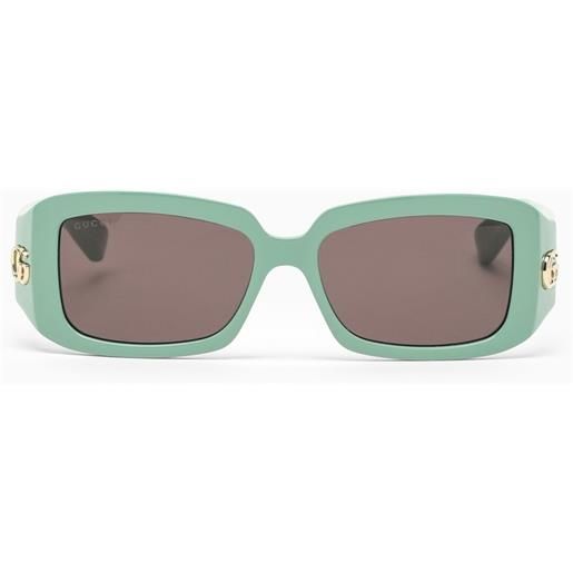GUCCI occhiali da sole rettangolari verdi