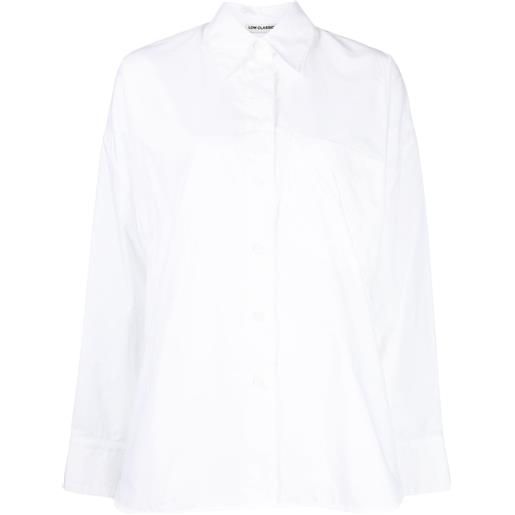 Low Classic camicia con colletto a punta - bianco