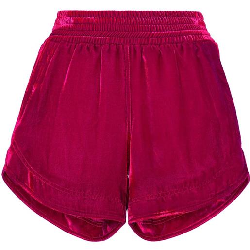 Philipp Plein shorts con vita elasticizzata - rosa
