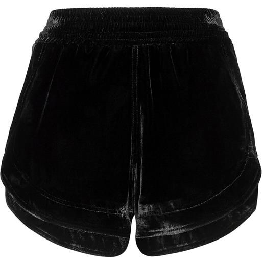 Philipp Plein shorts con vita elasticizzata - nero