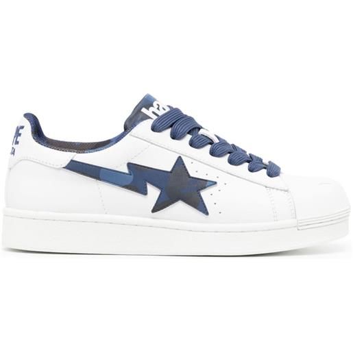 A BATHING APE® sneakers skull sta con stampa - bianco