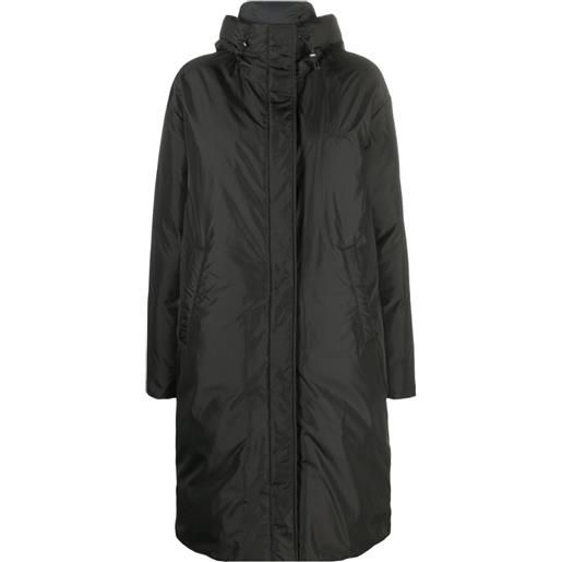 MSGM cappotto con cappuccio oversize - nero