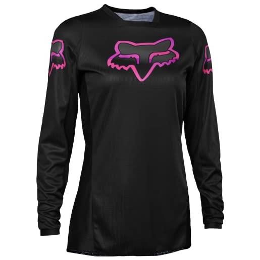 Fox racing jersey 180 blackout donna, nero/rosa, xs