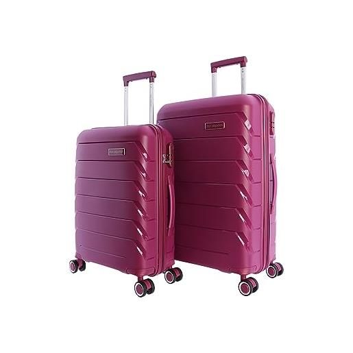 Don Algodon set di valigie - set valigie da viaggio - valigia da cabina - set valigie da viaggio - valigia cabina 55 x 40 x 20 e valigia media 4 ruote - valigie da viaggio medie - valigie da viaggio, 