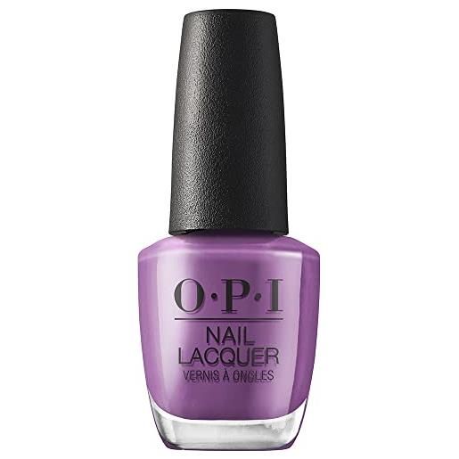 Wella opi nail lacquer, smalto per unghie, fall of wonders collection, medi-take it all in, viola shimmer, 15ml