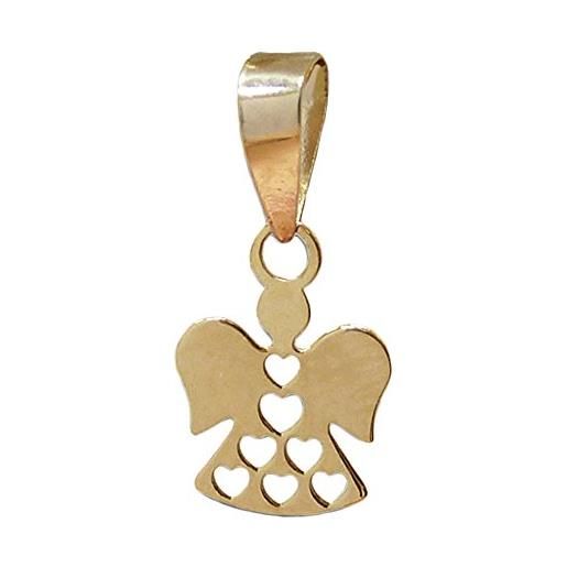 I-be, mini angelo con ciondolo a forma di cuore, 14 k (585), oro, 7 x 10 mm, 20585150501c, 585 cm