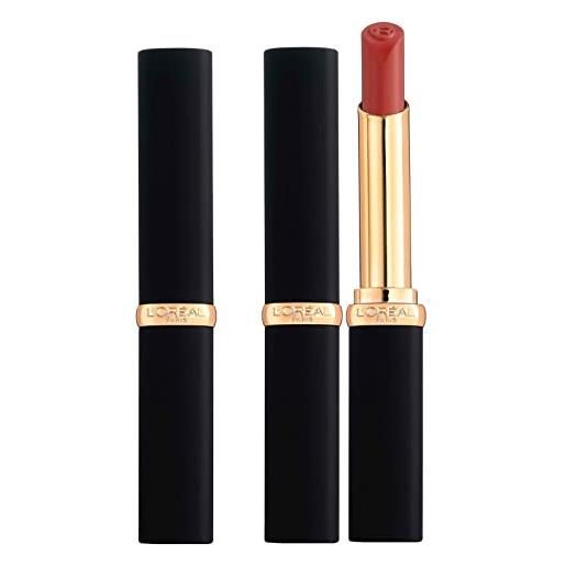 L'Oréal Paris color riche rossetto volumizzante e idratante effetto matte colore 603 le wood nonchalant a lunga tenuta 16h con acido ialuronico - 2 cosmetici