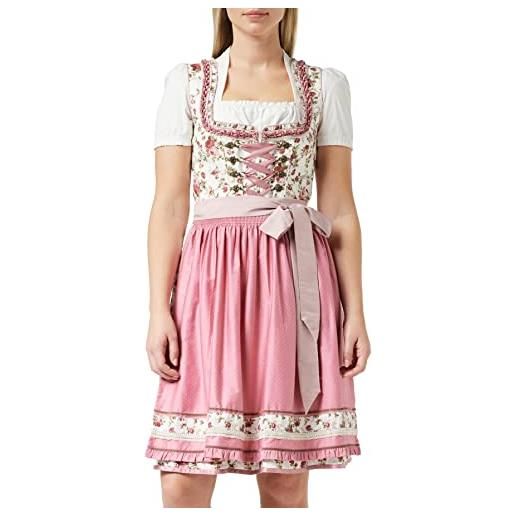 Stockerpoint dirndl alina vestito per occasioni speciali, rosa, 38 donna